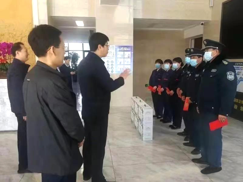 工業園區管委會、泓源公司慰問園區機關保安門衛等一線人員(圖1)