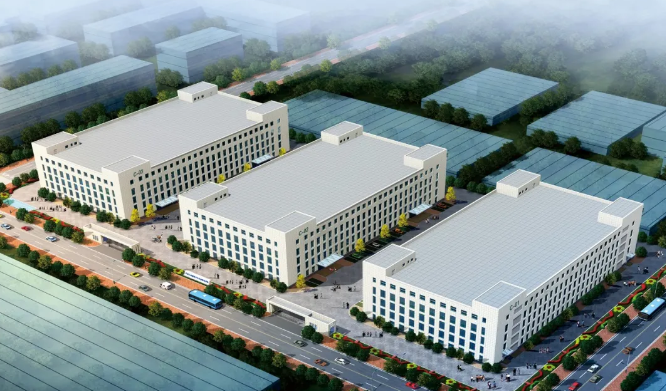 我市光電產業園（三期）項目廠房主體結構封頂(圖2)